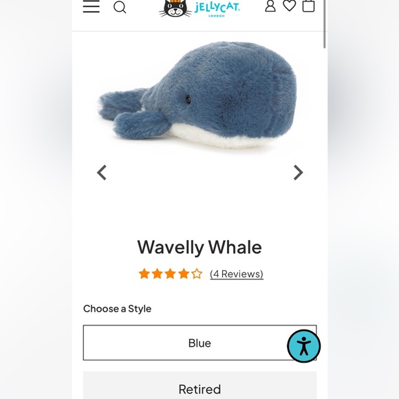 Jellycat Wavelly Whale - Picture 15 of 15